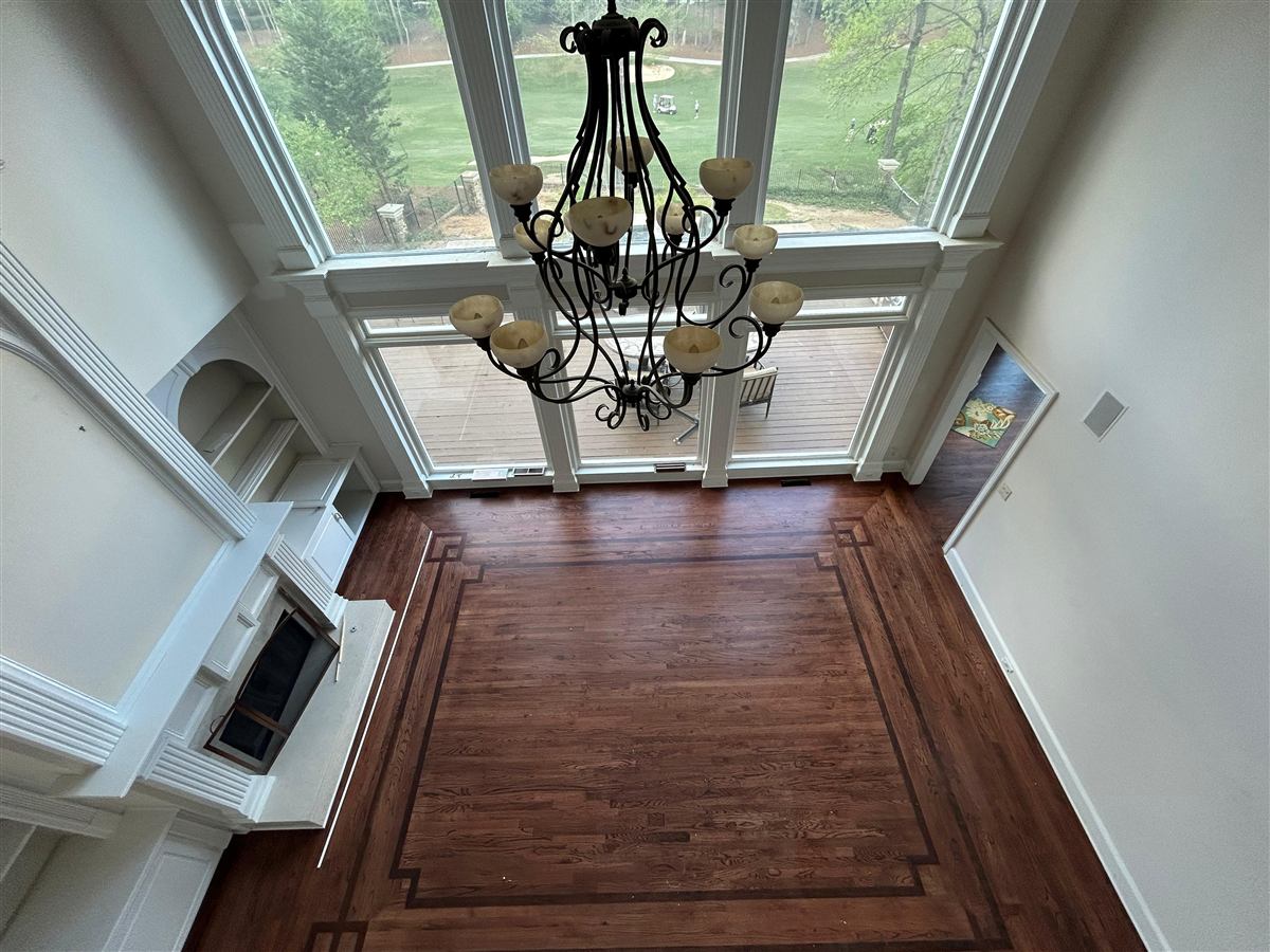 Completed interior foyer with finished wall surfaces